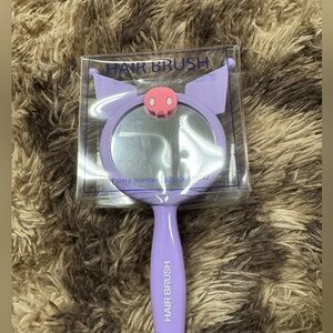 Playful Purple Hair Brush with Ears